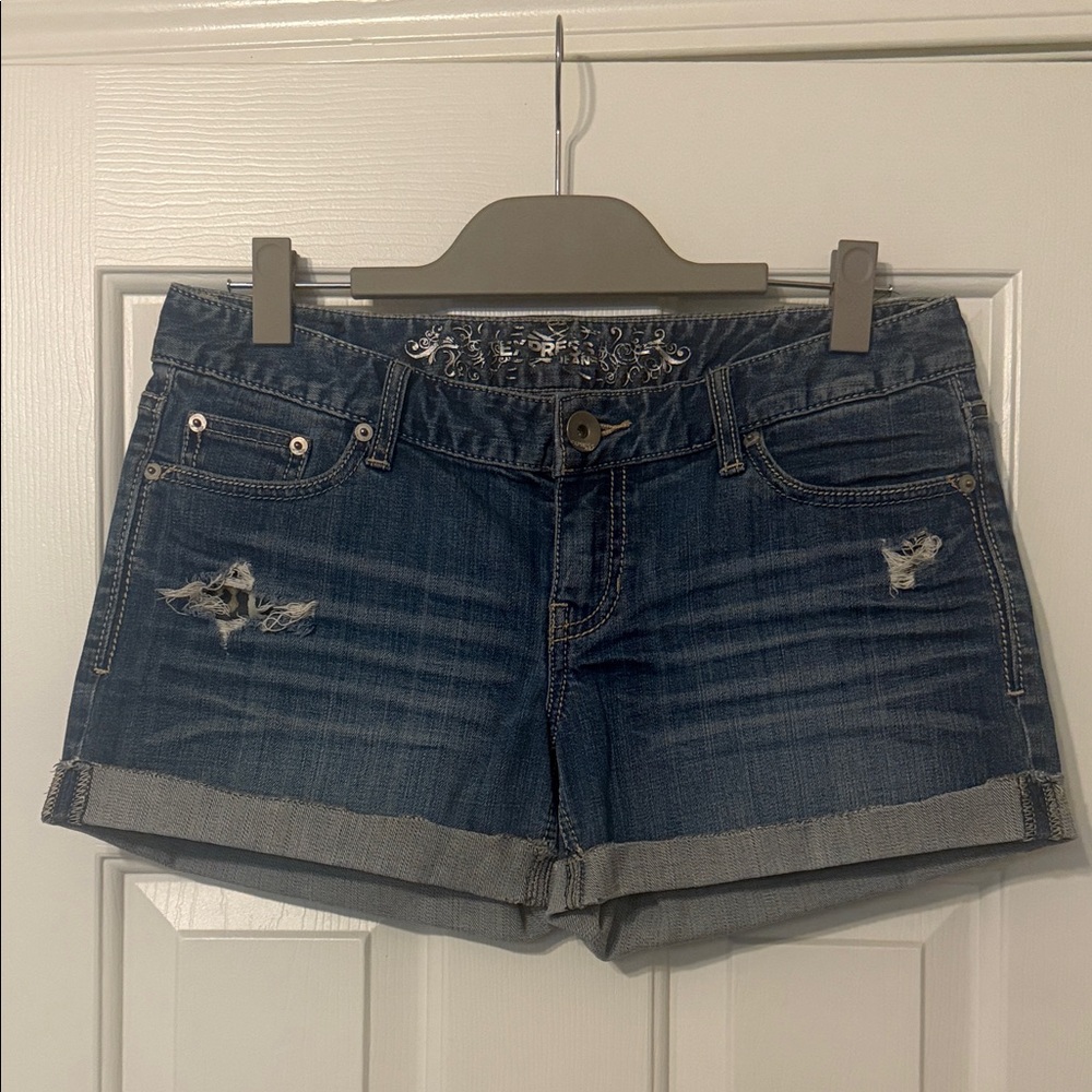Express Denim Blue Women's Shorts